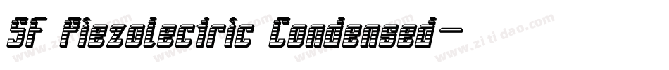 SF Piezolectric Condensed字体转换